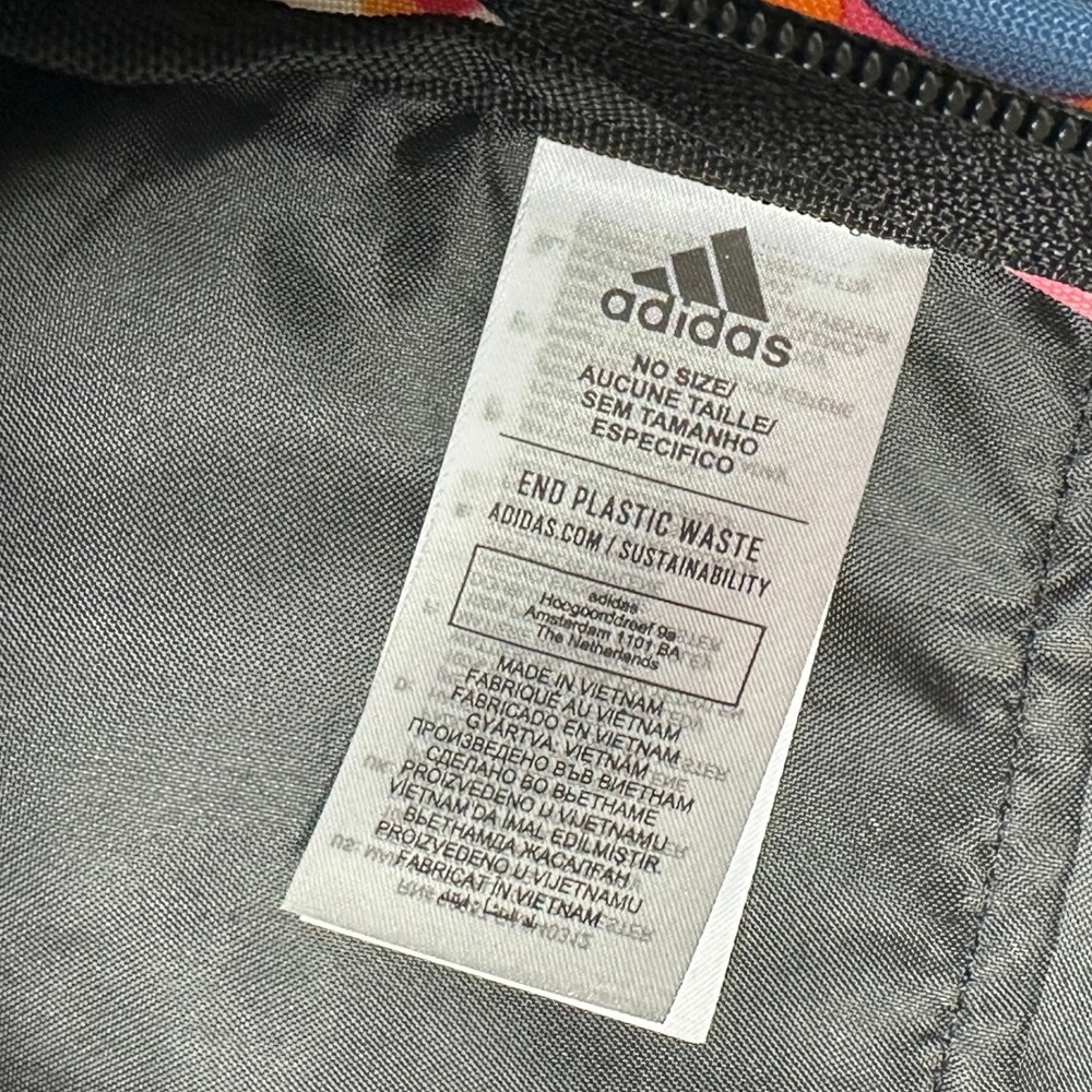 Adidas x Farm Rio Multicolor Graphic Backpack End Plastic Waste Collab Pre-Owned - Picture 2 of 9